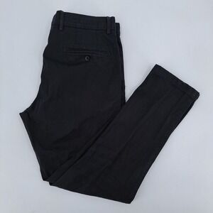 Ballin Atwater Chino Pants Mens 33x29 Supima Twill Black Modern Fit Trousers